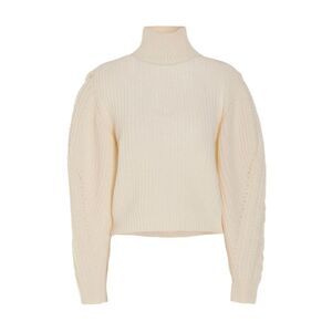 MIXIK White Wool Women's Cardigan